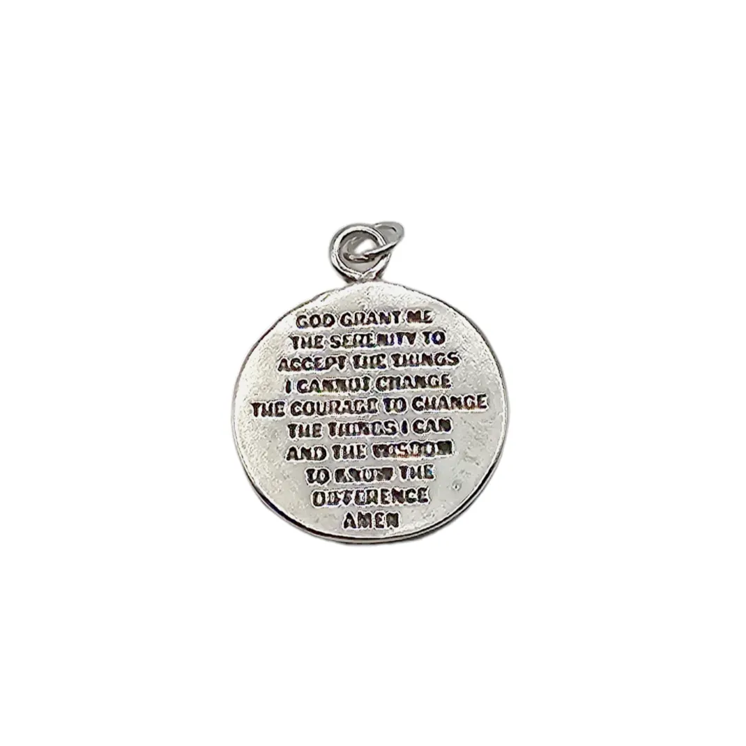 Sterling Silver Reversible Prayer Charm