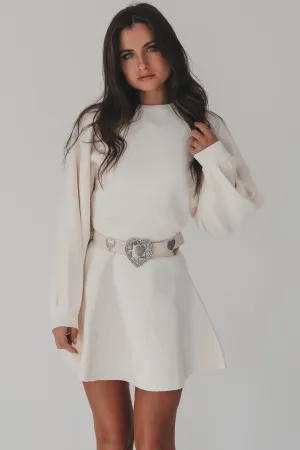 Sweet On Me Babydoll Long Sleeve Sweater Dress