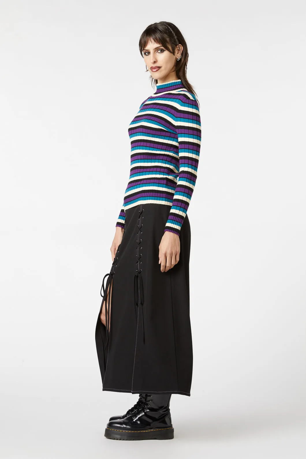 Tabby Stripe Skivvy Knit