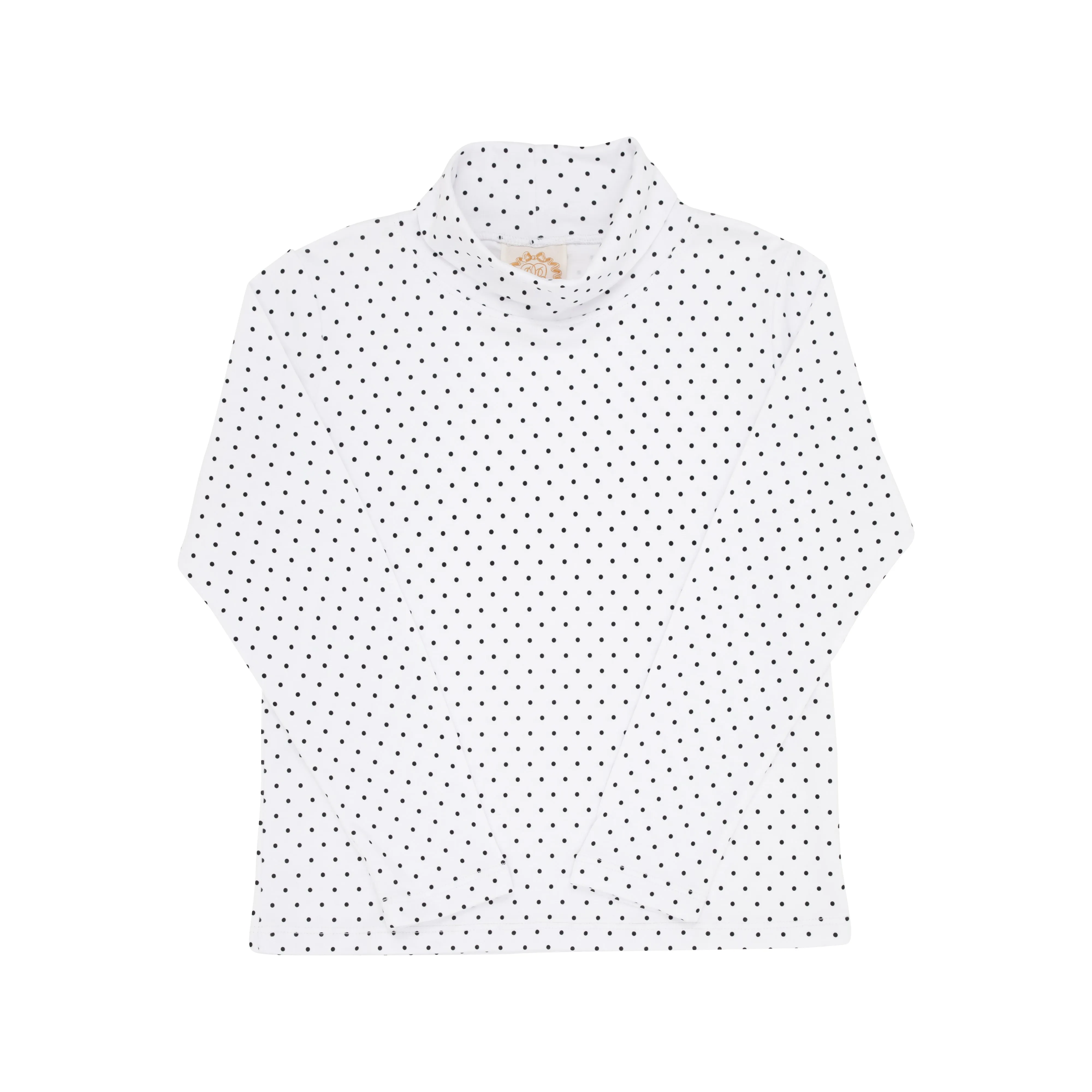 Tatum's Turtleneck & Onesie- Worth Avenue White with Newport Night Microdot