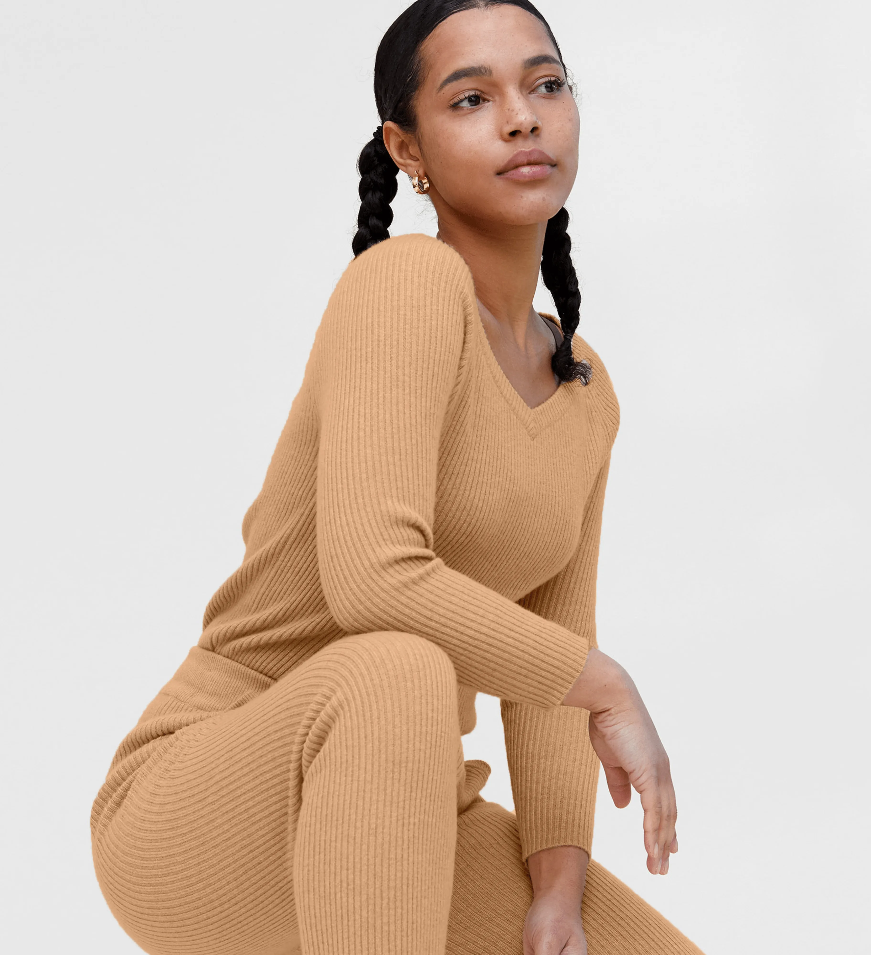 The Ribbed Cashmere Pants