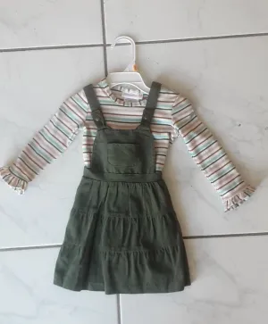 Tiered Jumper with Stripe Shirt | Bonnie Jean W14215