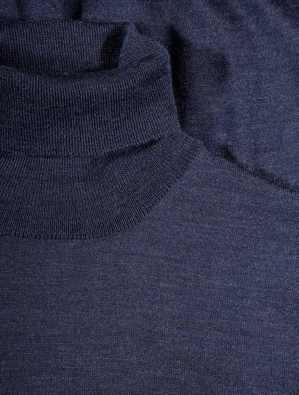 Turtle Neck Jumper Blue