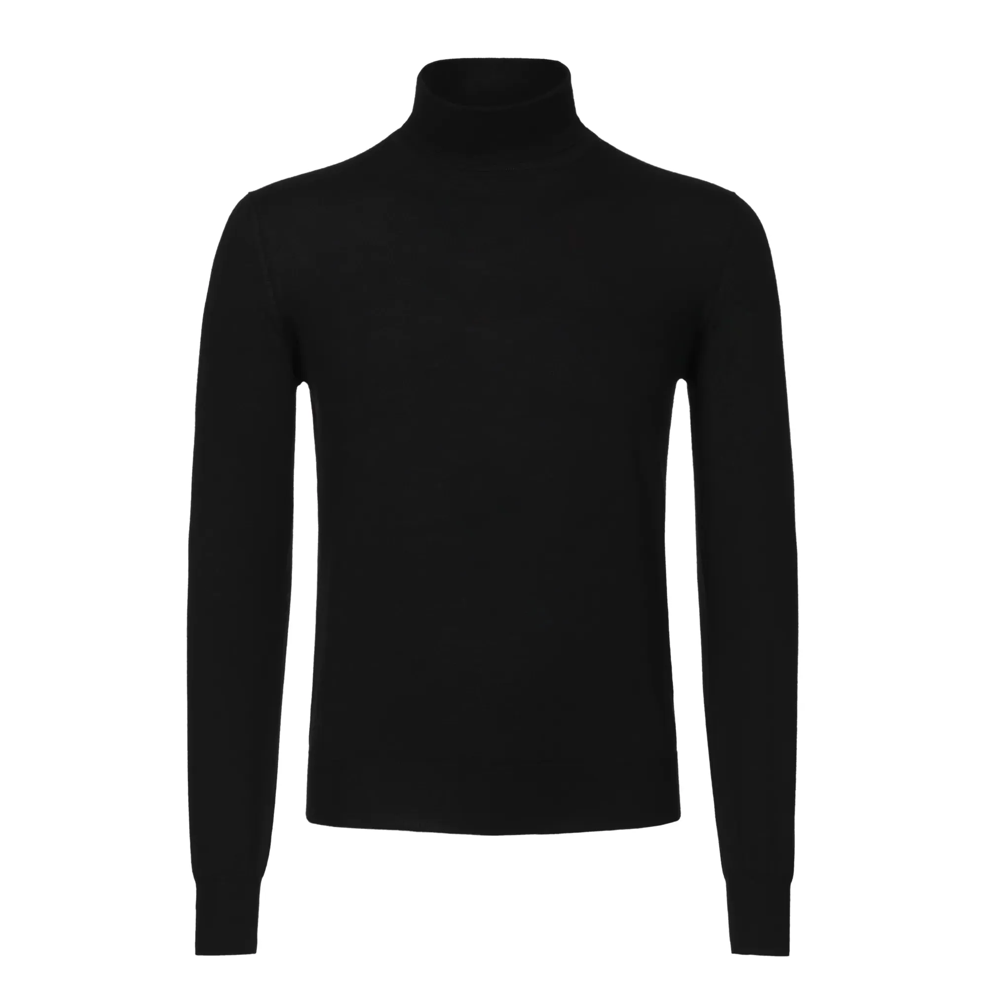 Turtleneck Cashmere Sweater in Black