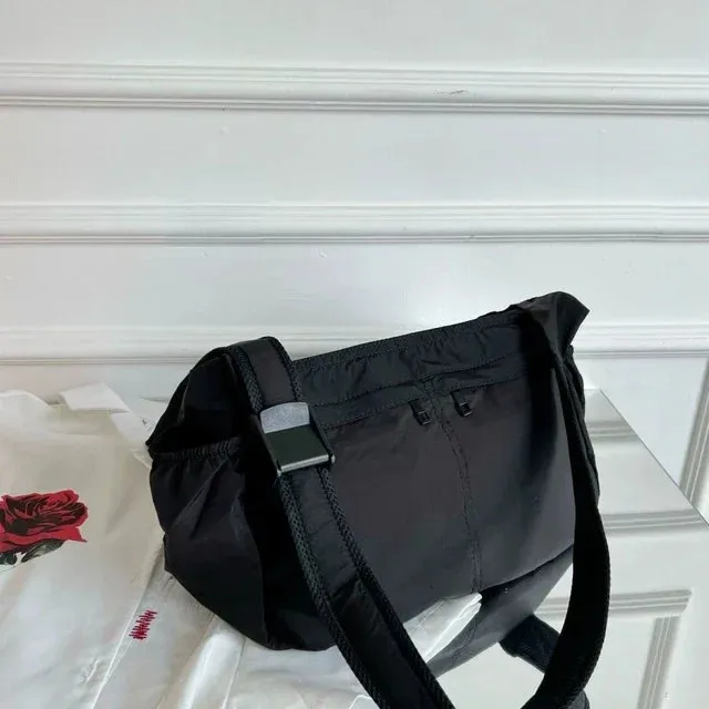UAKISS  -  2024 New Canvas Casual Pocket Women's Handbags Y2k Aesthetic All Match Grunge Shoulder Bag Solid Korean Trendy Crossbody Bags