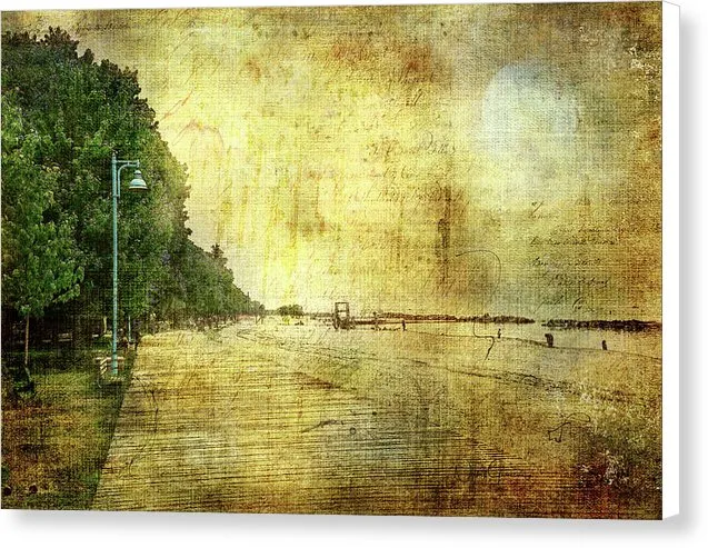 Walk Along The Boardwalk - Canvas Print