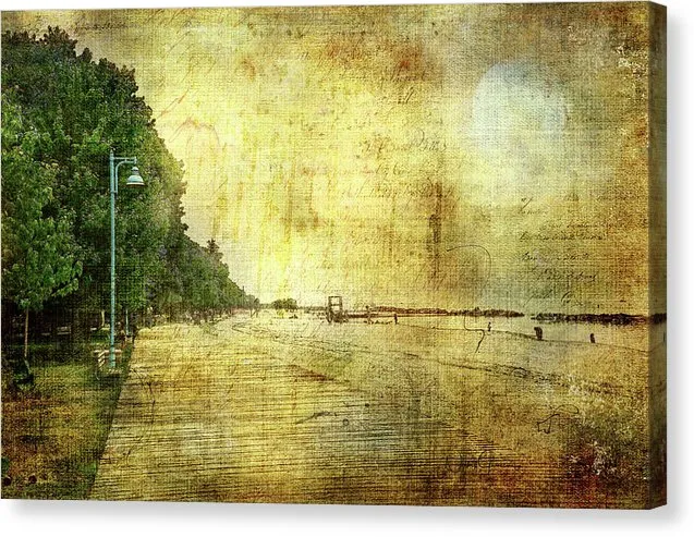 Walk Along The Boardwalk - Canvas Print