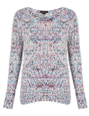 Womens Amara Reya Quaking Grass Blue & Purple  Jumper